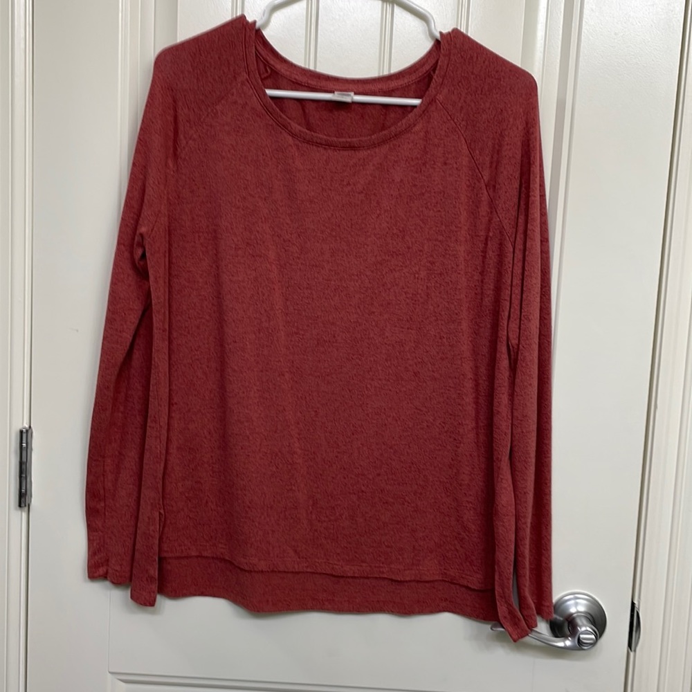 Old Navy long sleeve shirt Heather Rust
